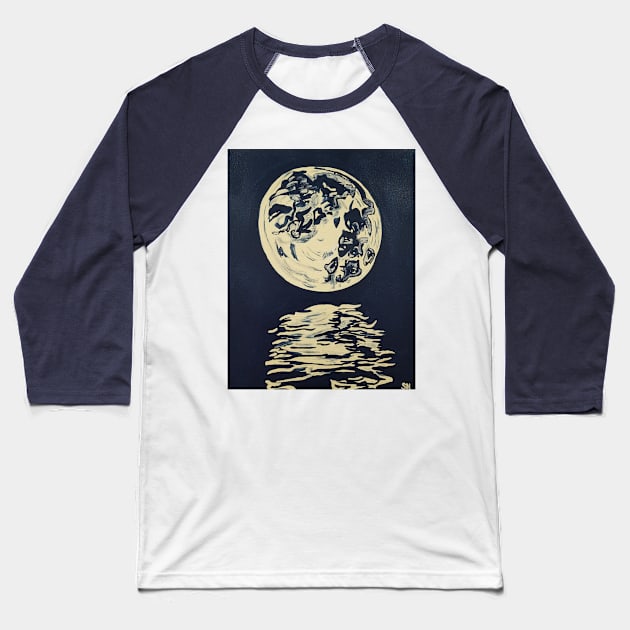 Moon Mirroring by Scott Hulderson Baseball T-Shirt by Scott Hulderson